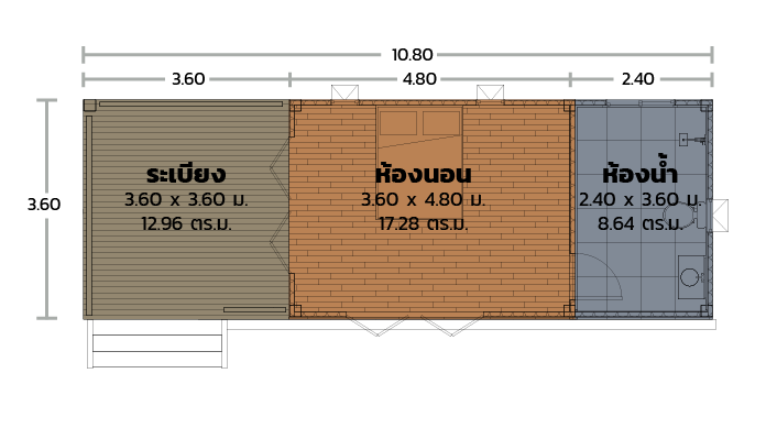 แบบบ้าน Modulux BA-01 แบบบ้าน Modulux BA-01