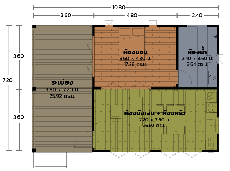 แบบบ้าน Modulux  BA-06