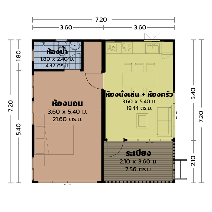 แปลนบ้าน Modulux  BA-09