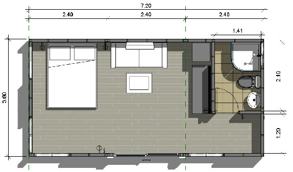 บ้านโมดูลักซ์ BA-13-3 บ้านโมดูลักซ์ BA-13-3