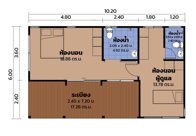 บ้านสำเร็จรูปสำหรับผู้สูงอายุ Modulux