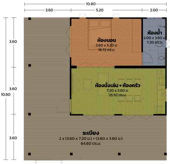 Modulux Japanses Home Style บ้านสำเร็จรูปสไตล์ญี่ปุ่น บ้านน็อกดาวน์สไตล์ญี่ปุ่น บ้านโมดูลาร์สไตล์ญี่ปุ่น JBA-08-1