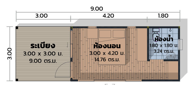 บ้านโมดูลักซ์ SA-02-3